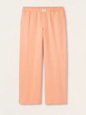 Wide Leg Pull-On Pants in Peach